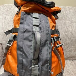 Outdoor Products Arrowhead Orange and Gray Hiking Backpack with Durable Straps